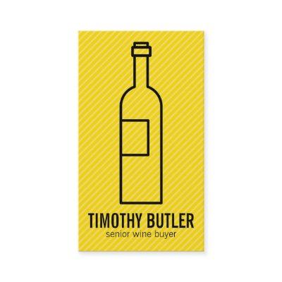 Wine Bottle | Yellow 2
