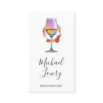 Wine Glass and Glass Stain