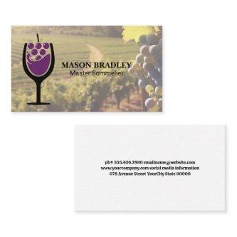 Wine Glass Logo | Vineyard