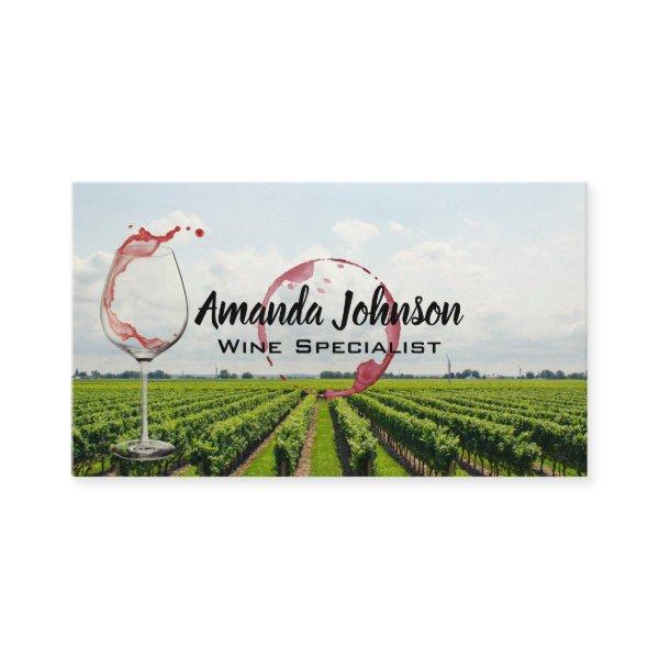 Wine Glass Pour | Vineyard