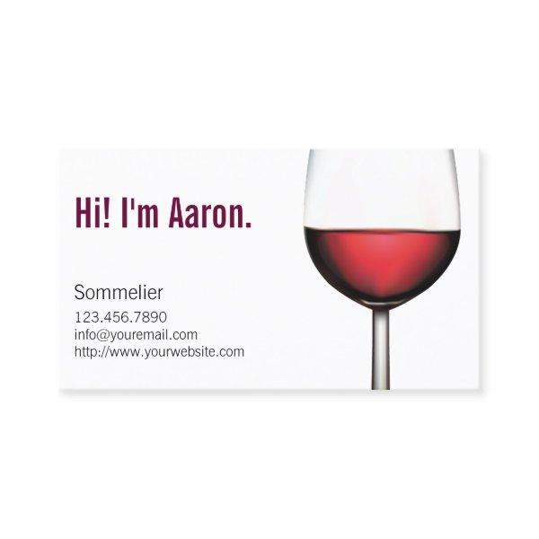Wine Glass Sommelier Bartender