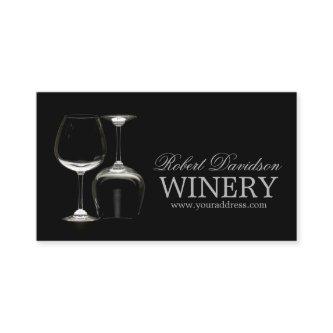 Wine Maker Sommelier Winery Black Glass Card