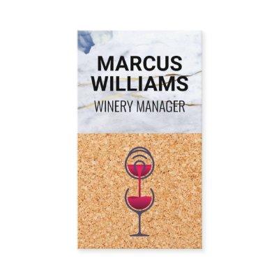 Wine Pour | Marble Cork Background