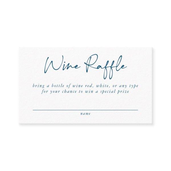 Wine Raffle Enclosure Card