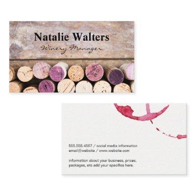 Wine Stain | Corks on Wooden Table