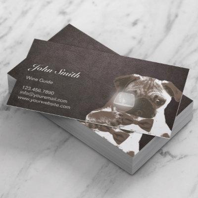 Wine Tasting Dark Leather Sir Pug