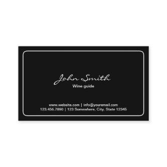 Wine Tasting Plain Black Minimalist