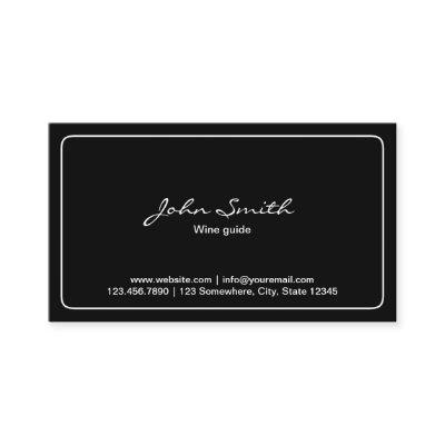 Wine Tasting Plain Black Minimalist