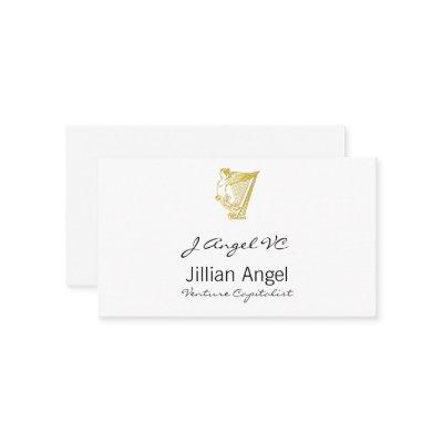 Winged Angel Harp Torso Ornament