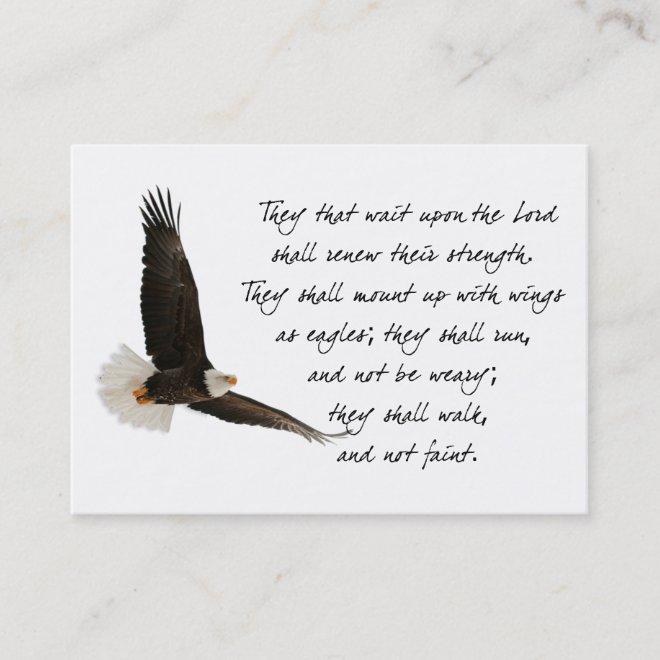 Wings As Eagles Isaiah 40 Inspirational Custom