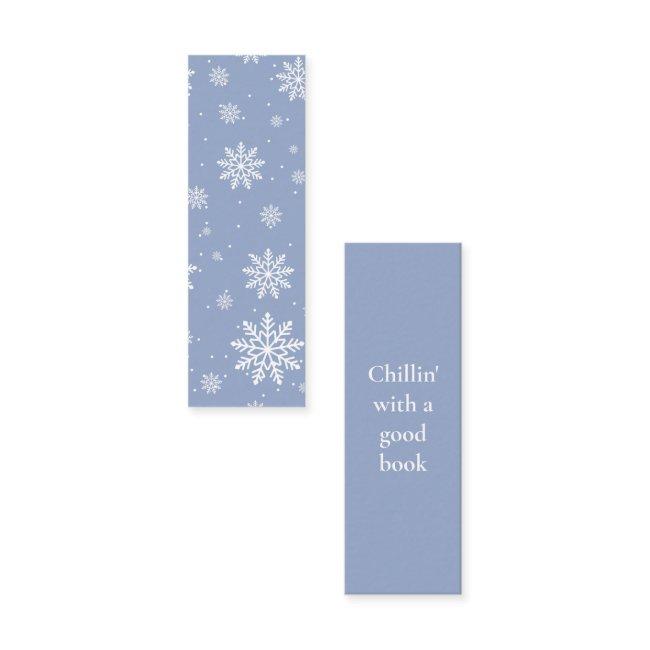 Winter Chillin' time Mini Bookmark Calling Card
