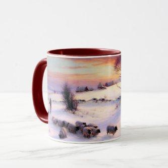 Winter Scene. Fine Art Christmas Gift Mug