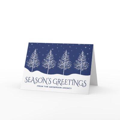 Winter Trees Corporate Business Holiday Greetings