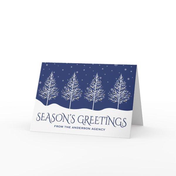 Winter Trees Corporate Business Holiday Greetings