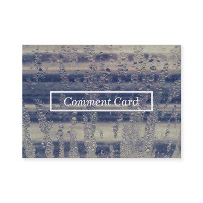 winter window comment card