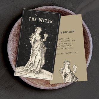 Witch Vintage Etching