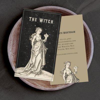 Witch Vintage Etching