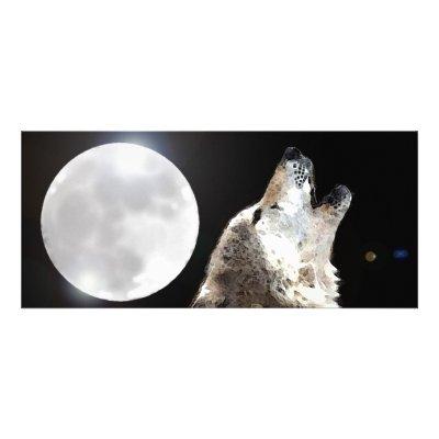 Wolf & Moon Rack Card