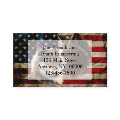 Wolves  American Flag