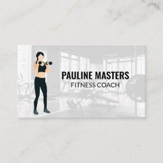 Woman Lifting Dumbbells | Gym Appointment Card