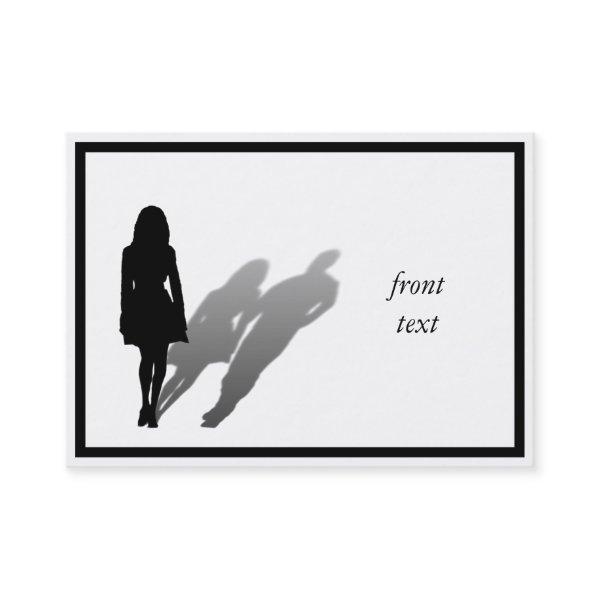 Woman Missing Man Silhouette