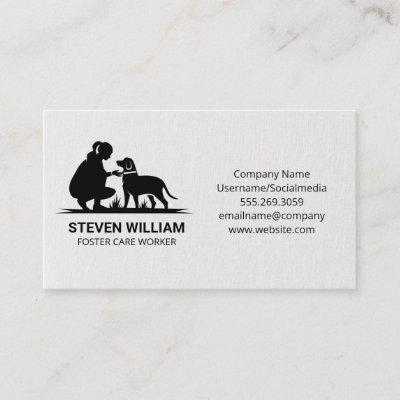 Woman with Dog Logo
