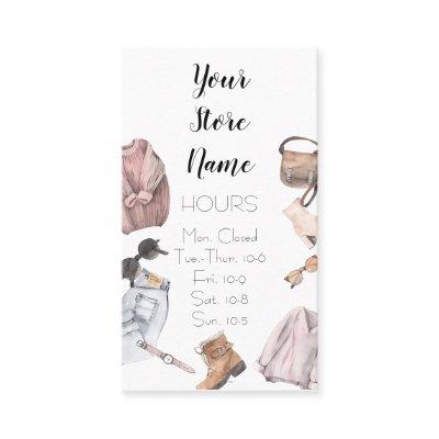 Womens Clothing Boutique Store Hours