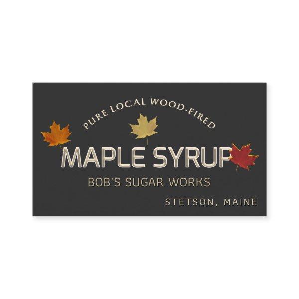 Wood-Fired Maple Syrup Maple Leaves