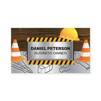 Wood Metal | Construction Site | Caution