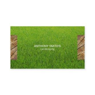 Wood Panel and Cut Grass 2