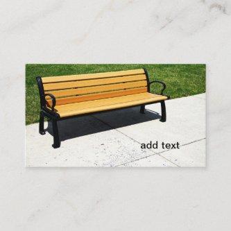 wood park bench