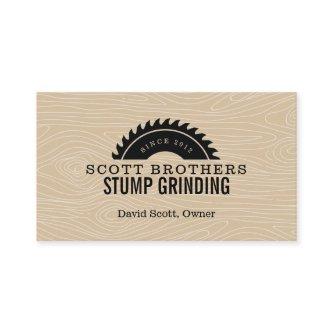 Wood Saw Stump Grinding Tan Black Woodgrain