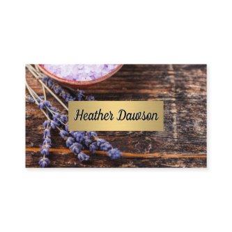 Wood Table Lavender Bath Salts