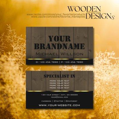 Wooden Boards Dark Brown Wood Grain Professional