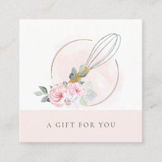 Wooden Whisk Blush Pink Floral Gift Certificate
