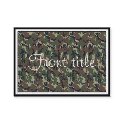 Woodland Camouflage Background Template