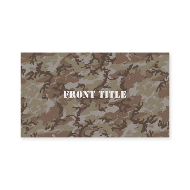 Woodland Desert MilitaryCamouflage