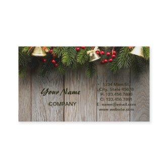 Woodland  Winter Christmas barn wood pine branch
