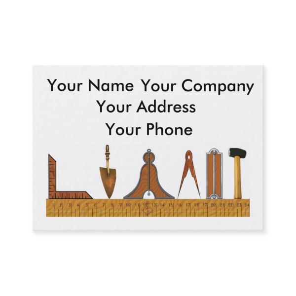 Working Tools of the Freemason Card