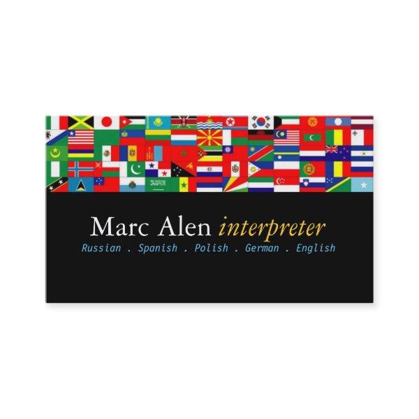 World Flags Interpreter Translator