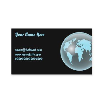 World Glass Globe, Your Name Here