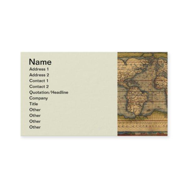 World Map Antique Ortelius Europe Travel