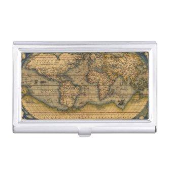 World Map Antique Ortelius Europe Travel  Holder