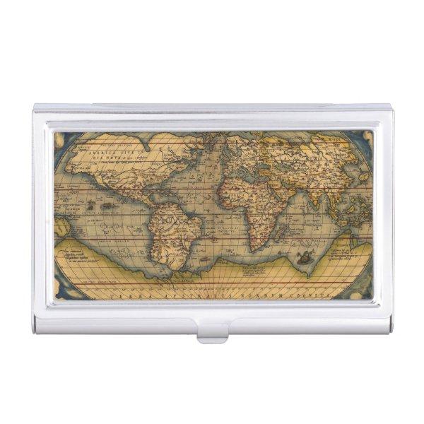 World Map Antique Ortelius Europe Travel  Holder