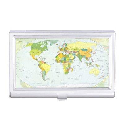 World Map Globe Country Atlas Case For