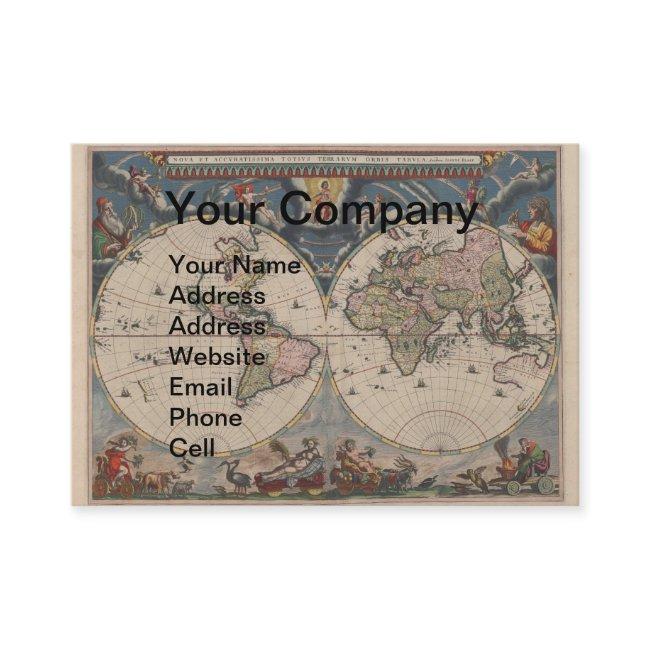 World Map Globe Travel Antique