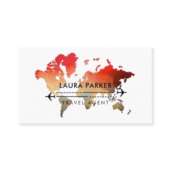 World Map Travel Agent Tour Planning Vacation