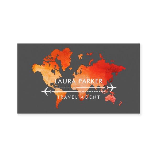 World Map Travel Agent  Vacation Services Orange