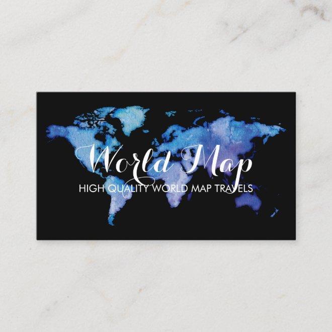 World Map Traveling Agent Rental Office