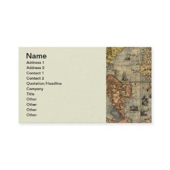 World Map Vintage Historical Antique Atlas